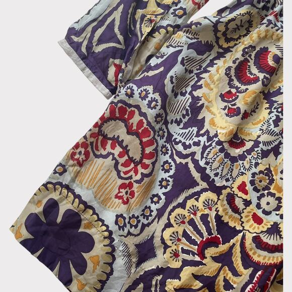 Johnny Was 100% Silk Dress Long Sleeve Floral Wrap Boho Fully Lined Pockets XS - Picture 4 of 7